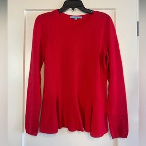 Antonio Melani Red Fit and Flare Sweater 100% Cashmere Blend